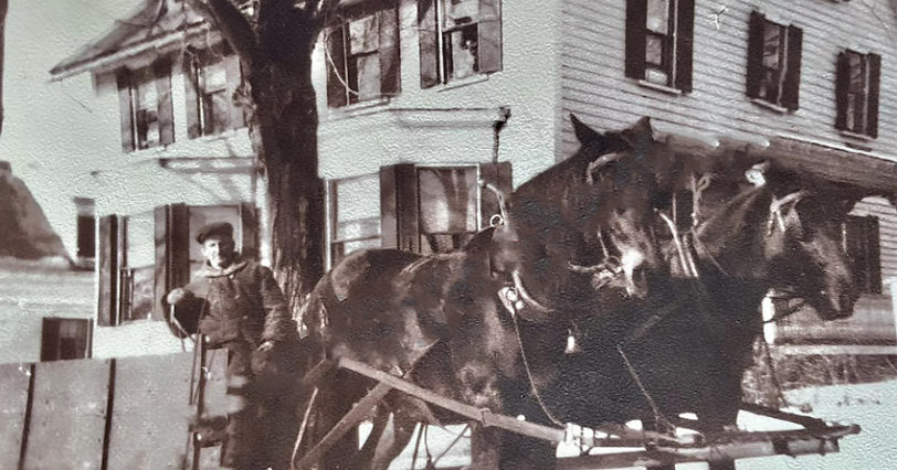 Historic photo of Salmon Falls Village