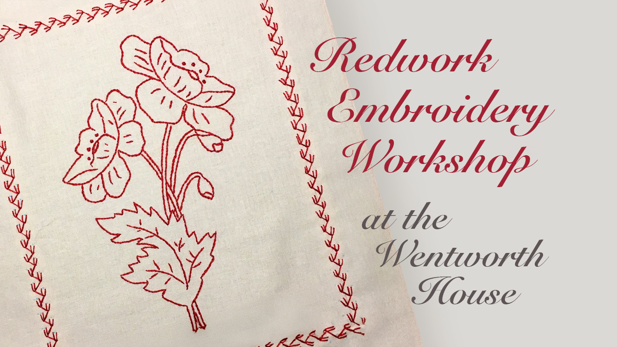 Redwork Embroidery Workshop